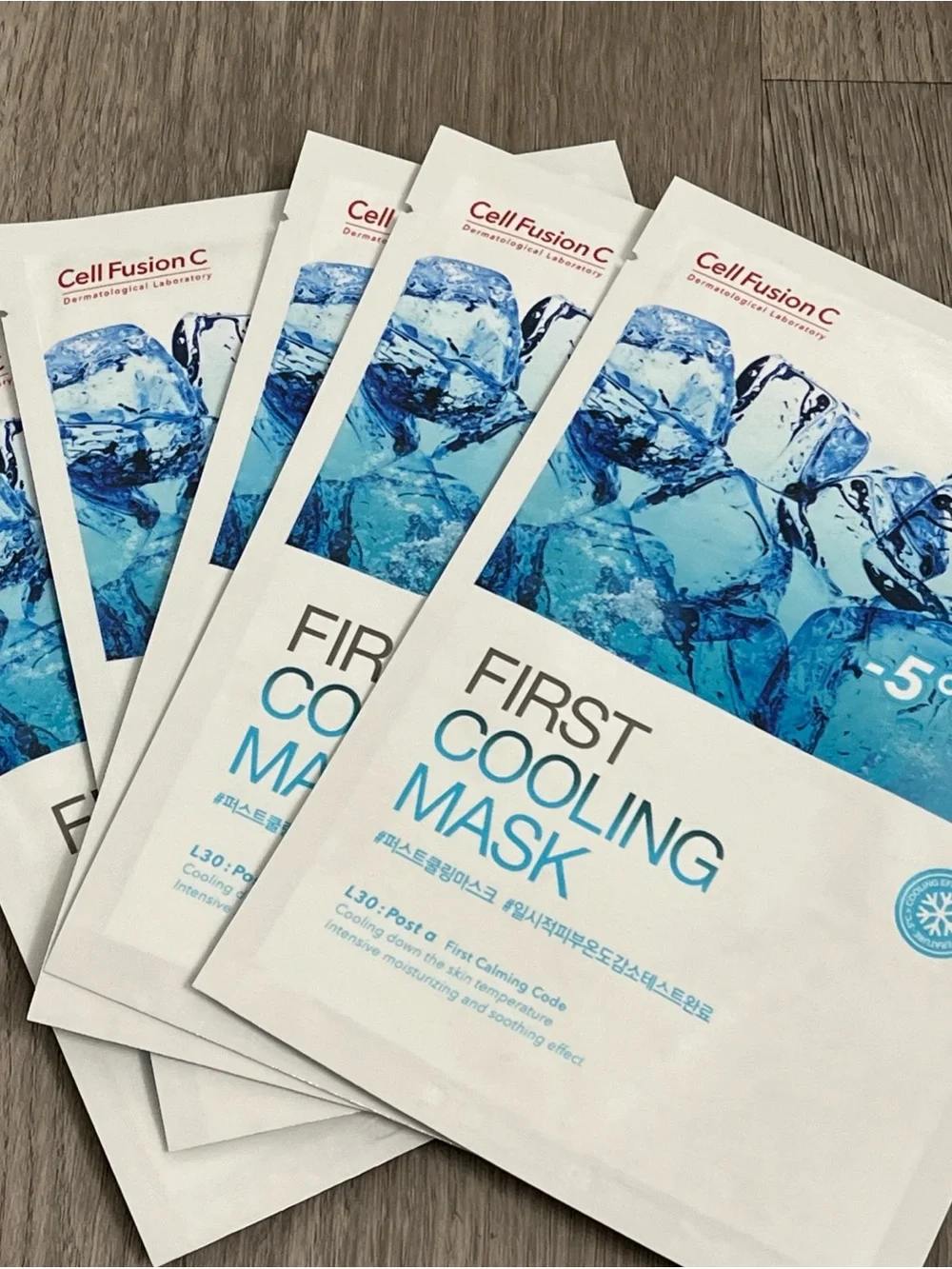 Cell Fusion C first cooling mask facial mask 5 pack